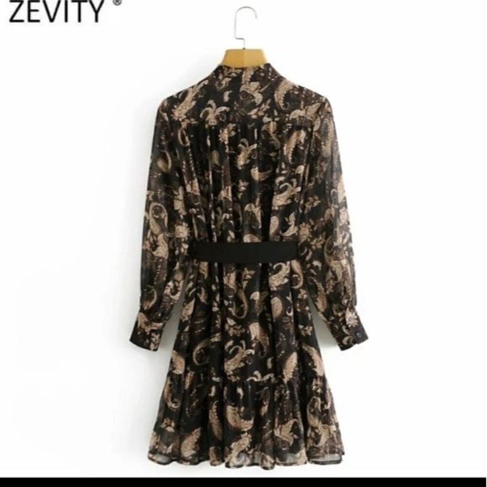 VINTAGE FLORAL PATTERN DRESS